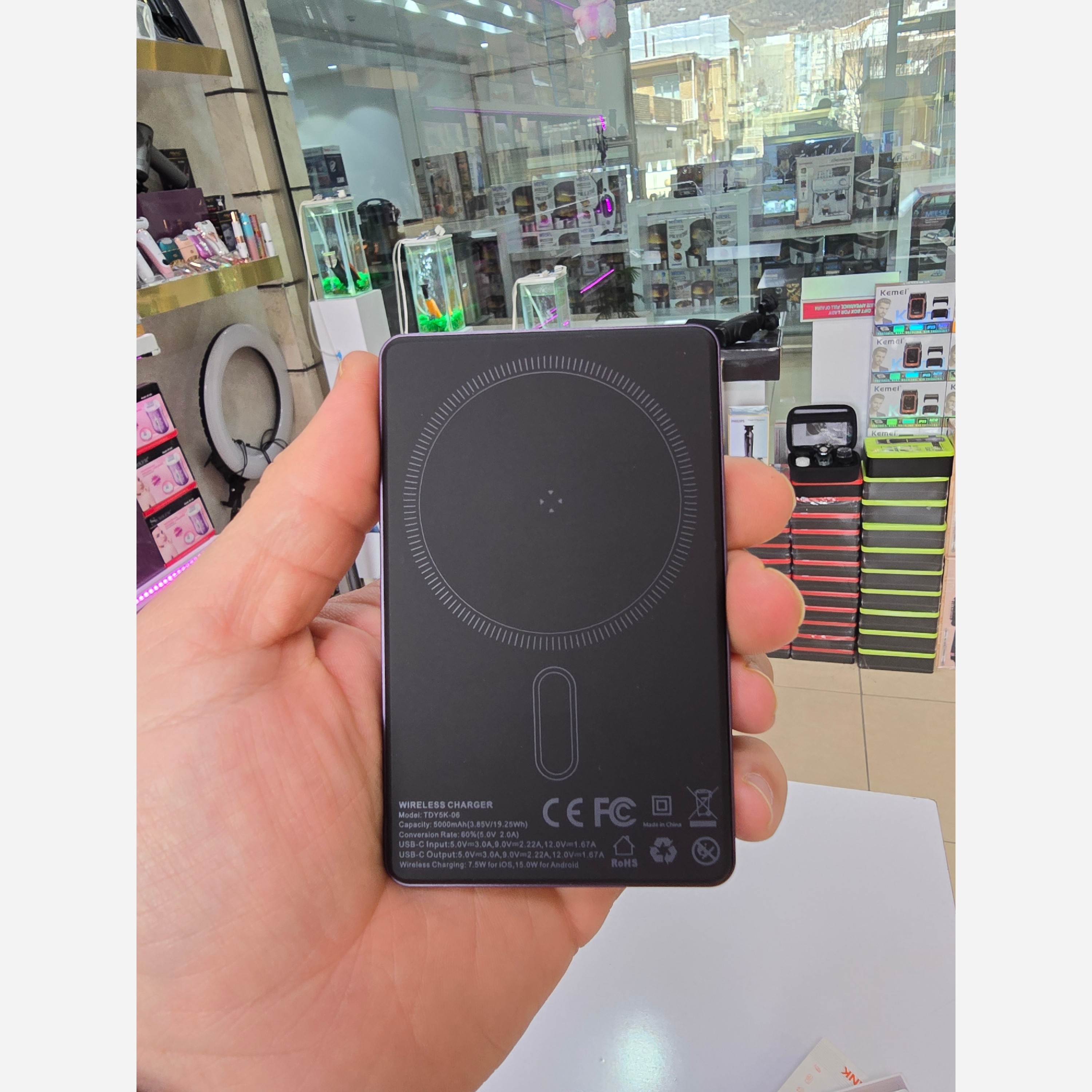 پاوربانک وایرلس 5000توکیTDY5K-06