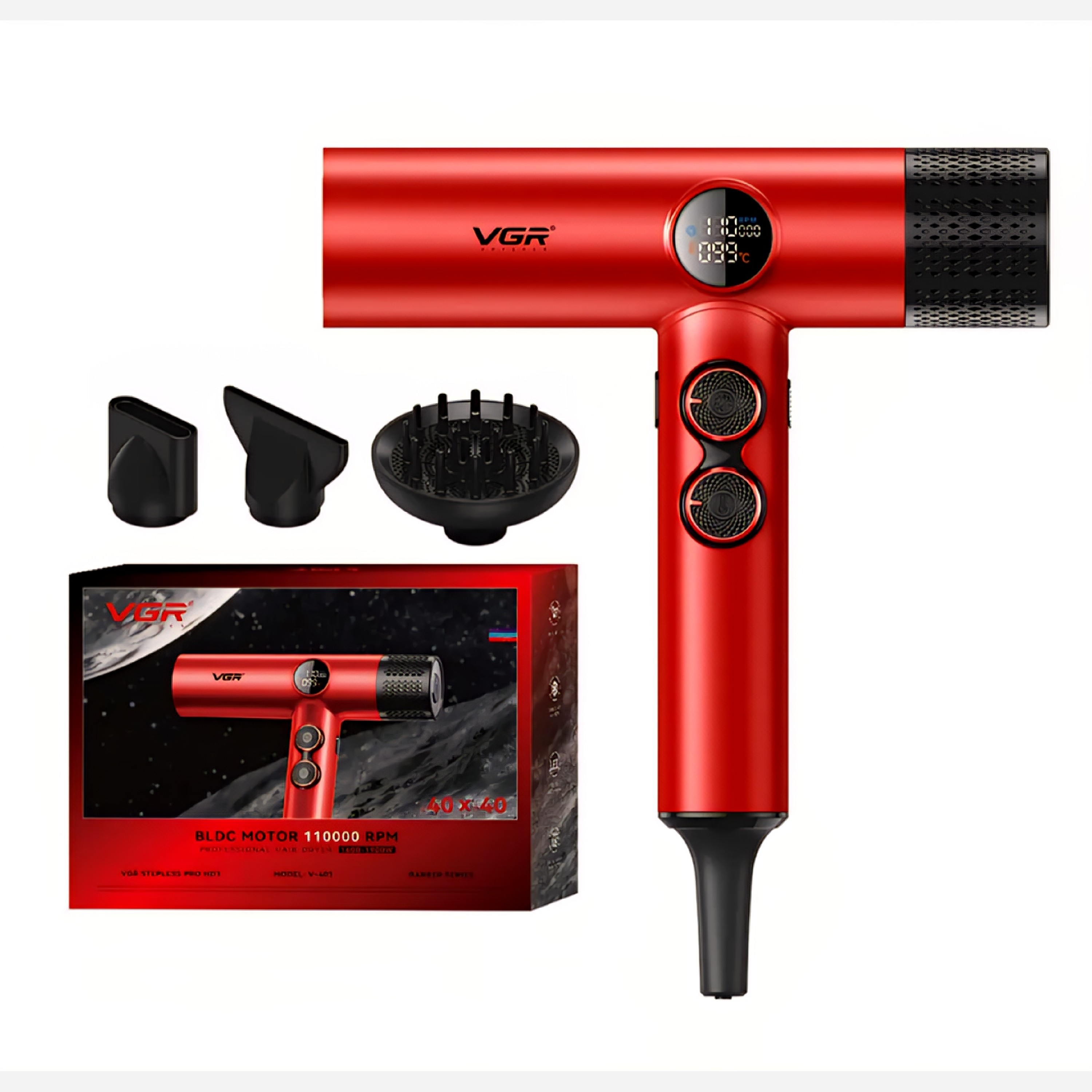 سشوار حرفه ای وی جی آرV-401
