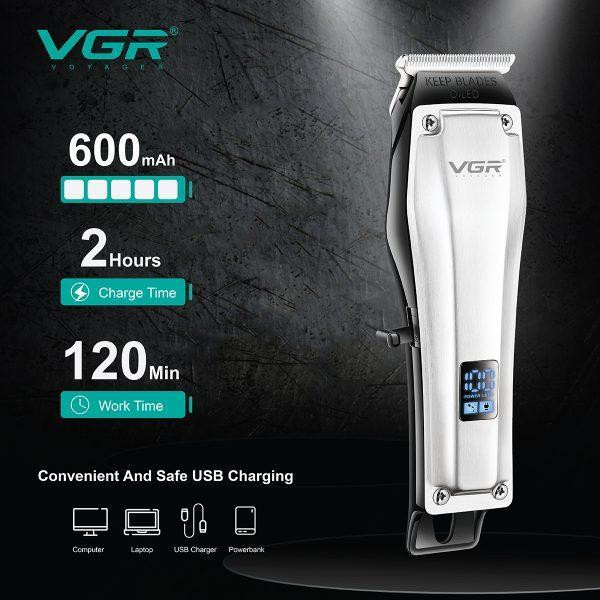 ماشین اصلاح موی سر و صورت وی جی ار مدل V-905