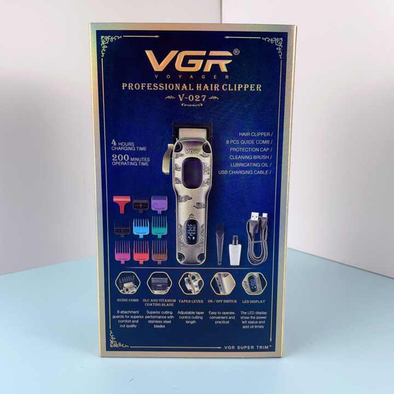 ماشین اصلاح موی سر و صورت وی جی ار شارژی مدل V-027