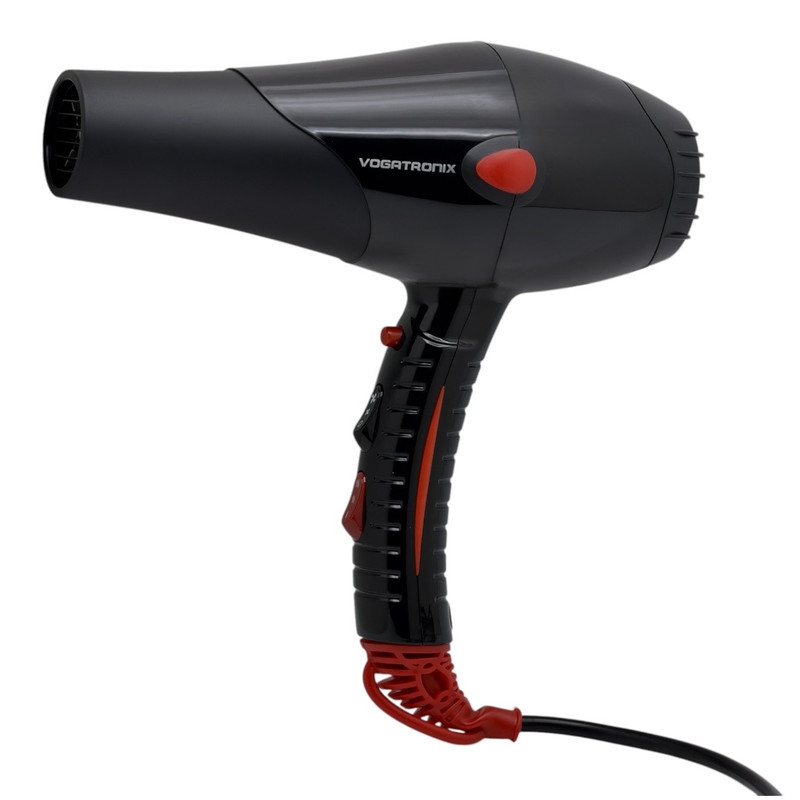 سشوار کلاسیک روزمره وگاترونیکس مدل VE-HD02 با موتور AC، توان 2200 وات، تنظیم دما و سرعت در دو حالت، مناسب برای حالتدهی چتری و همراه با متمرکزکننده باریک