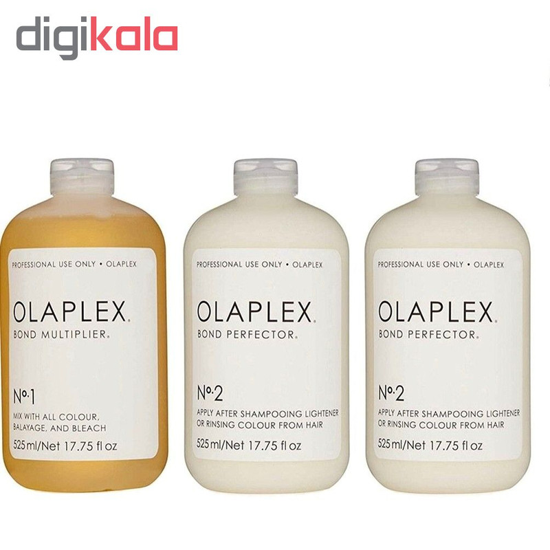 سرم مو اولاپلکس مدل salon kit حجم 525 میلی لیتر بسته 3 عددی