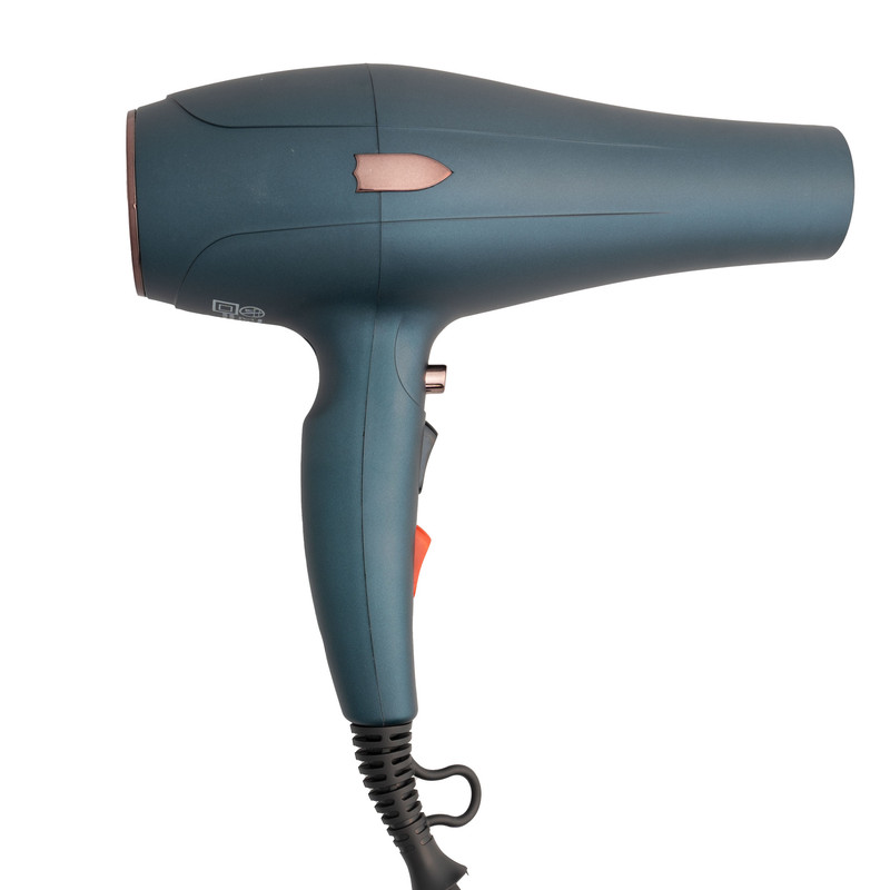 سشوار حرفهای رومئو مدل RM-5080 با موتور AC، توان 2400 وات، دو حالت تنظیم دما، دو سرعت، دکمه باد سرد، همراه با دیفیوزر و دو سری متمرکزکننده، مناسب استفاده خانگی و آرایشگاهی