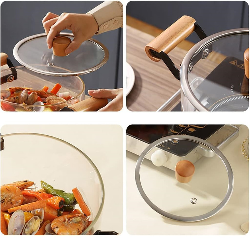 قابلمه پیرکس مدل شیشه ای کد 1369n 2 4500 سایز 20