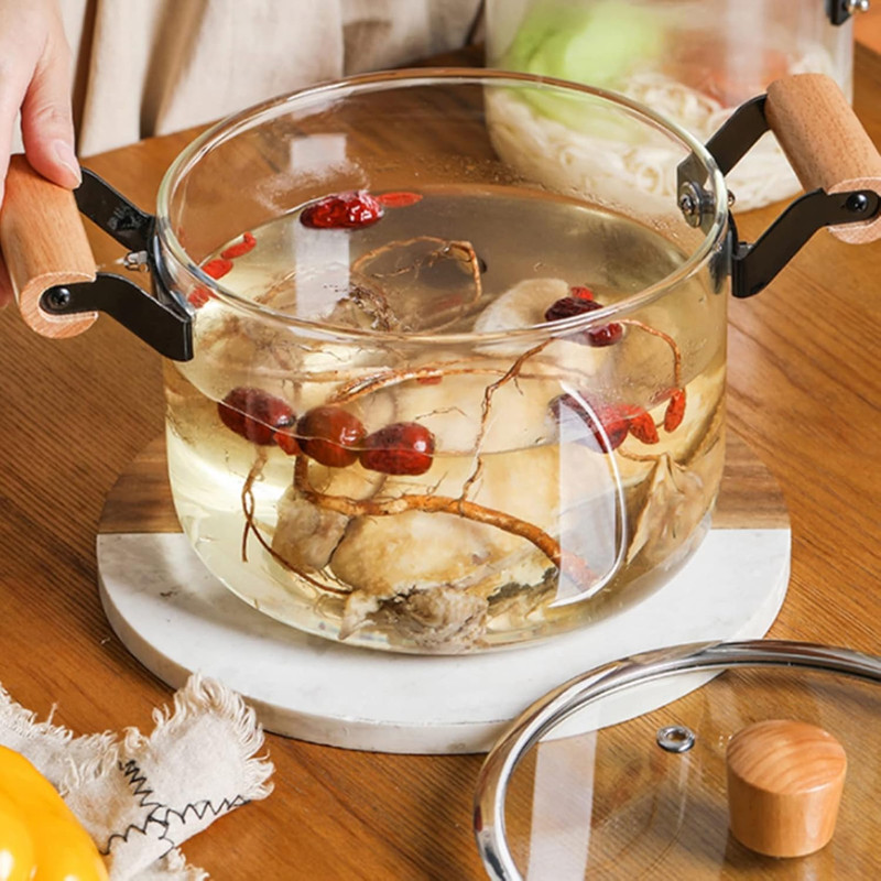 قابلمه پیرکس مدل شیشه ای کد 1369n 2 4500 سایز 20