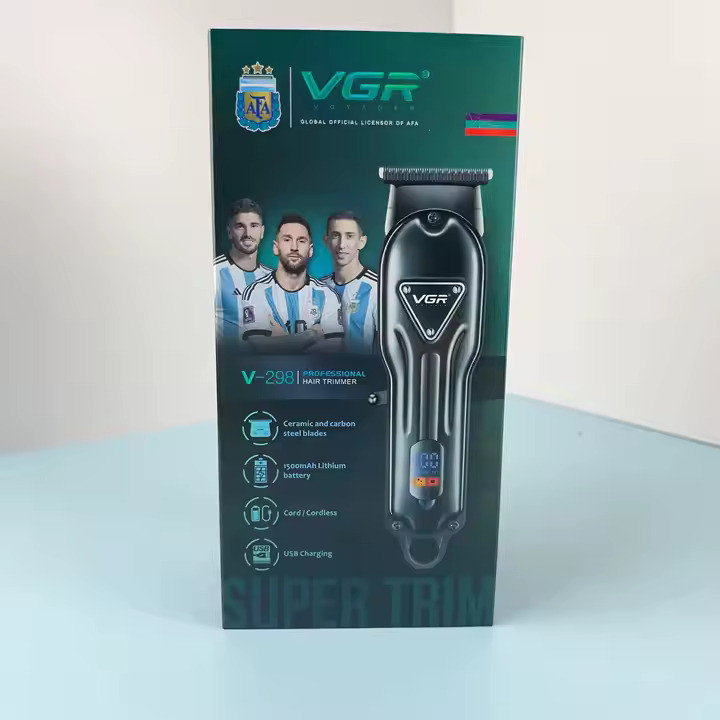 ماشین اصلاح موی سر و صورت شارژی وی جی ار مدل v-298