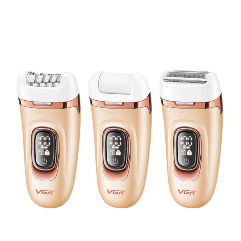 اپیلاتور وی جی ار مدل V-762 3in1 مجموعه 3 عددی