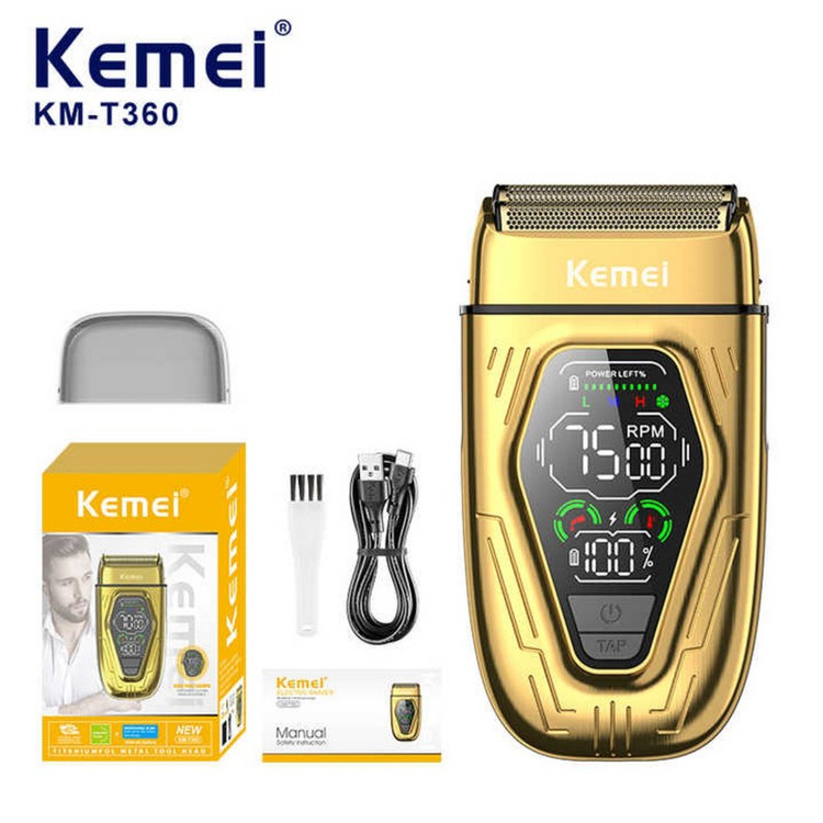 ست ماشین اصلاح موی صورت و بدن شارژی کیمی مدل KM-T360