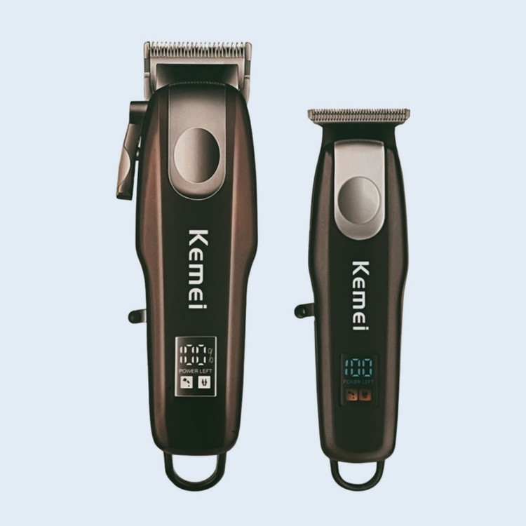 ماشین اصلاح موی سر و صورت کیمی شارژی مدل KM-8526 بسته 2 عددی