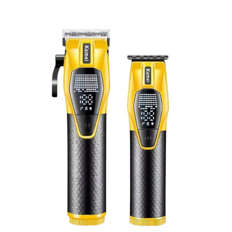 ماشین اصلاح موی سر و صورت شارژی کیمی مدل KM-8561 مجموعه 2 عددی