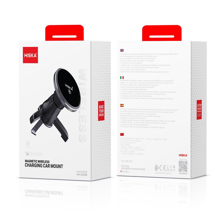 پایه نگهدارنده و شارژر وایرلس گوشی موبایل هیسکا مدل HK-2352W