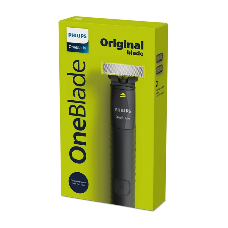 ماشین اصلاح موی صورت فیلیپس مدل QP1424.10 شارژی با تکنولوژی OneBlade، ضدآب، قابل استفاده خشک و مرطوب، تیغه استیل ضد ز...