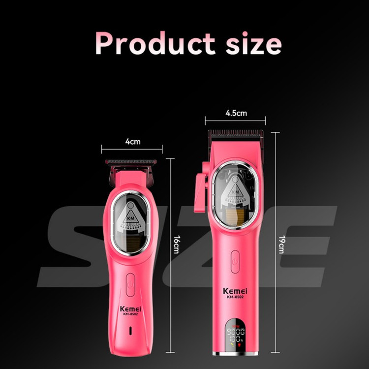 ماشین اصلاح موی سر و صورت شارژی کیمی مدل KM-8502 2in1 مجموعه 2 عددی