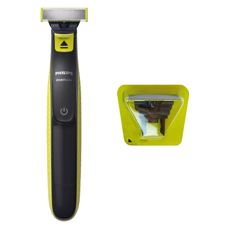 ماشین اصلاح موی صورت و بدن فیلیپس مدل OneBlade QP2724 با تیغه کربن استیل، قابلیت استفاده خشک و مرطوب، شارژ با کابل US...