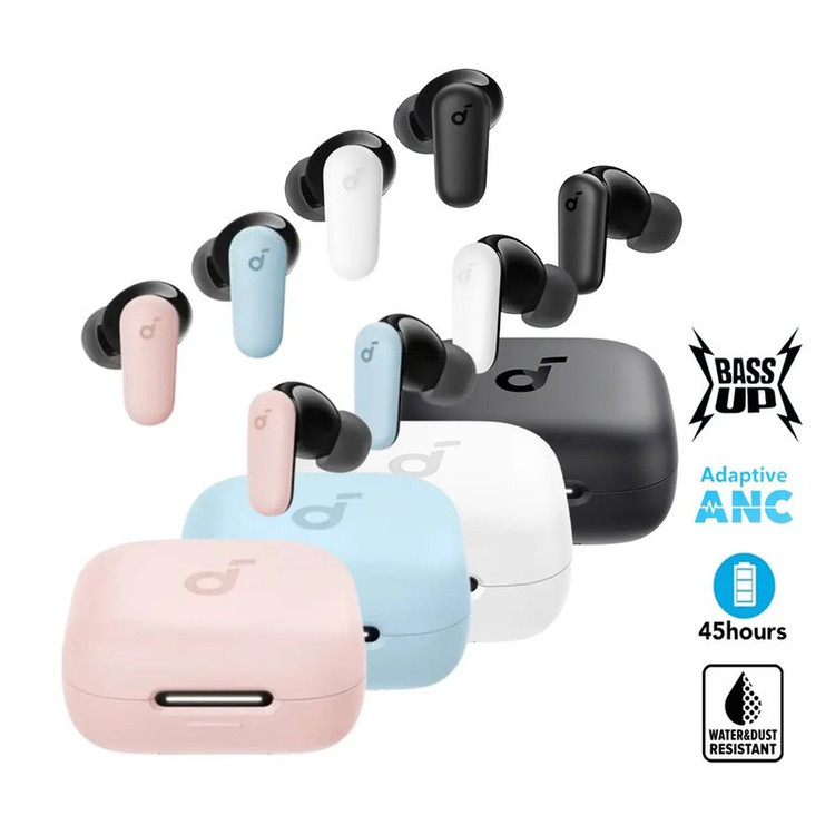هدفون بلوتوثی انکر مدل R50i NC با حذف نویز فعال (ANC)، درگاه شارژ USB Type-C، باتری قابل شارژ تا 45 ساعت، مقاوم در بر...