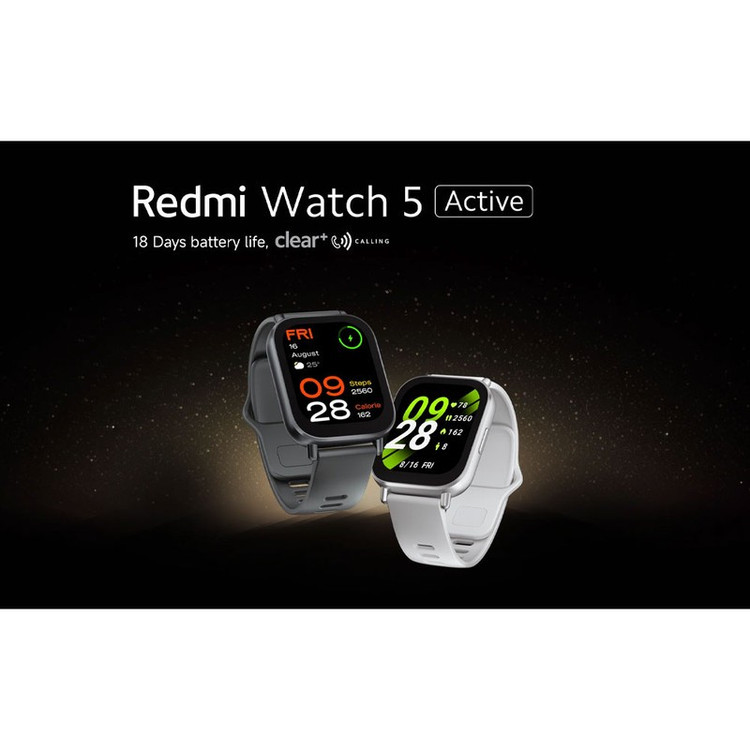 ساعت هوشمند شیائومی مدل Redmi Watch 5 Active - Global دارای قابلیت های قابلیت مکالمه از طریق بلوتوث، قابلیت تغییر طرح...