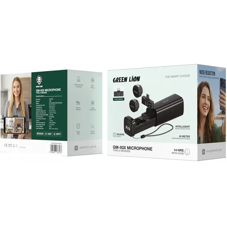 میکروفون گرین لاین مدل GM-93X درگاه اتصال تایپ سی