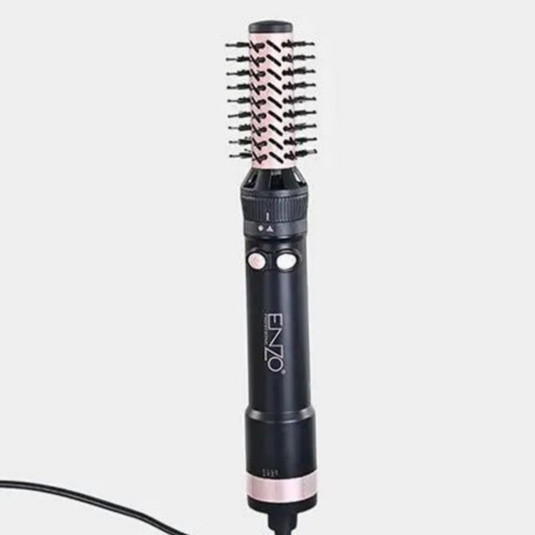 سشوار برس دار چرخشی انزو پروفیشینال مدل EN-760 7in1 با توان 1500 وات، موتور DC براشلس، تنظیمات دما و سرعت دو حالته، ت...