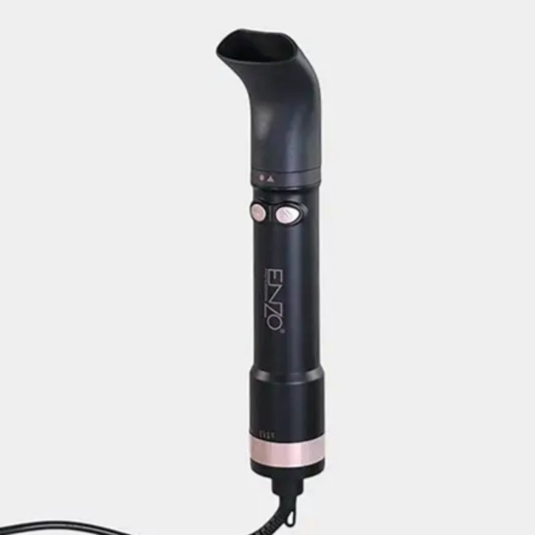 سشوار برس دار چرخشی انزو پروفیشینال مدل EN-760 7in1 با توان 1500 وات، موتور DC براشلس، تنظیمات دما و سرعت دو حالته، ت...