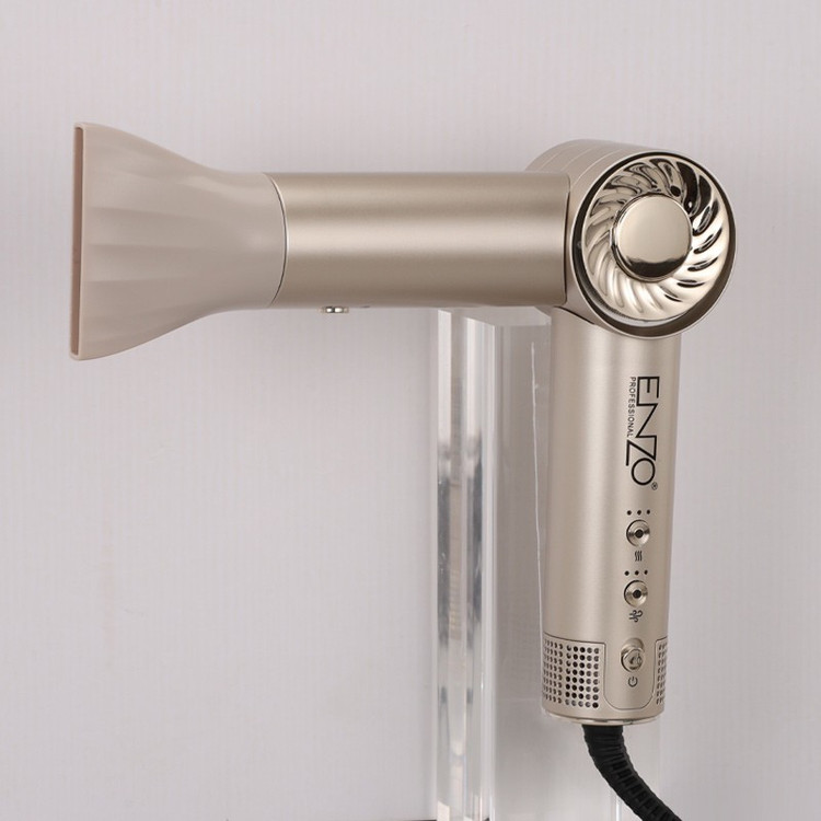 سشوار حرفه ای برس دار انزو پروفیشینال مدل EN-6208 با توان 1500 وات، موتور BLDC، تنظیم دما و سرعت سه حالته، 8 سری متنو...