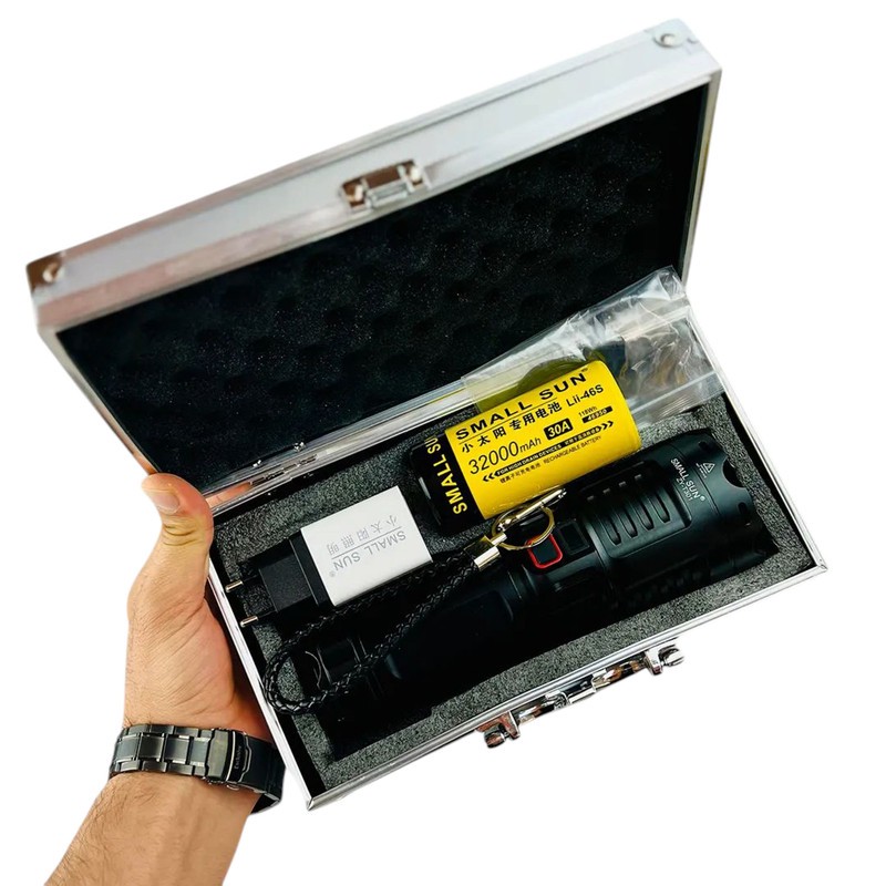 چراغ قوه دستی اسمال سان مدل T301 با نور مهتابی