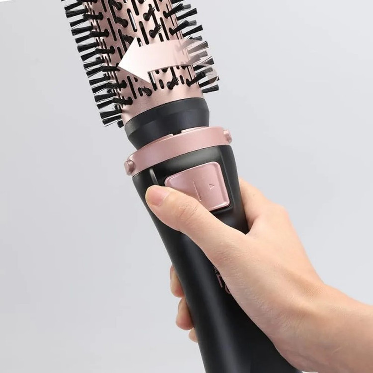 سشوار برس دار چرخشی انزو پروفیشینال مدل en-756 با توان 1000 وات، موتور DC، تنظیم دما و سرعت دو حالته، چهار سری حالت د...