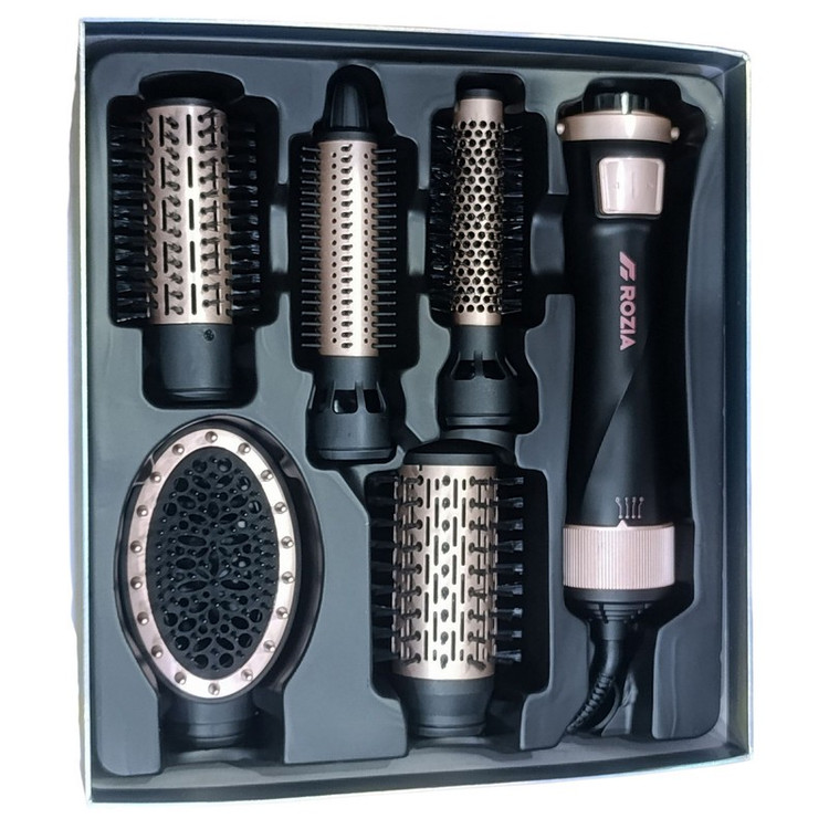 سشوار برس دار چرخشی 1000 وات روزیا مدل HC8115 5in1