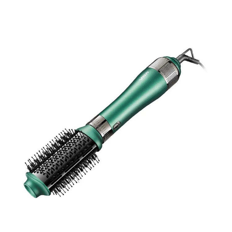 سشوار برس دار حالت دهنده 1000 وات وی جی ار مدل V-493، موتور DC، وزن 300 گرم، المنت سرامیک، دارای سری متمرکز کننده بار...