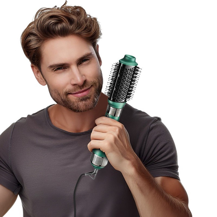 سشوار برس دار حالت دهنده 1000 وات وی جی ار مدل V-493، موتور DC، وزن 300 گرم، المنت سرامیک، دارای سری متمرکز کننده بار...