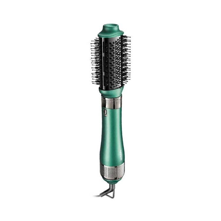 سشوار برس دار حالت دهنده 1000 وات وی جی ار مدل V-493، موتور DC، وزن 300 گرم، المنت سرامیک، دارای سری متمرکز کننده بار...