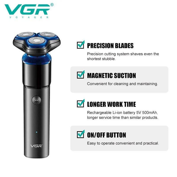 ماشین اصلاح موی صورت وی جی ار مدل V-325