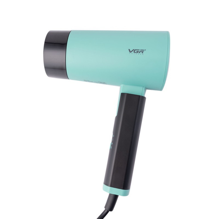 سشوار مسافرتی 1600 وات وی جی ار مدل V-426، موتور DC، وزن 600 گرم، المنت فلز، دارای سری متمرکز کننده باریک با ویژگی صا...