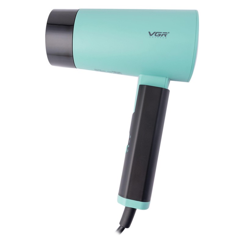سشوار مسافرتی 1600 وات وی جی ار مدل V-426، موتور DC، وزن 600 گرم، المنت فلز، دارای سری متمرکز کننده باریک با ویژگی صا...