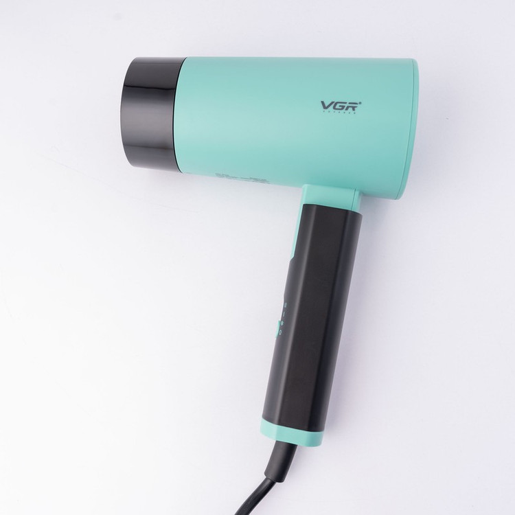 سشوار مسافرتی 1600 وات وی جی ار مدل V-426، موتور DC، وزن 600 گرم، المنت فلز، دارای سری متمرکز کننده باریک با ویژگی صا...