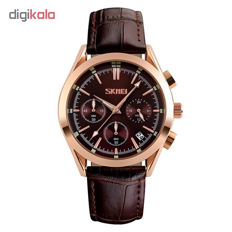 ساعت مچی عقربه ای مردانه اسکمی مدل S9127 Brown