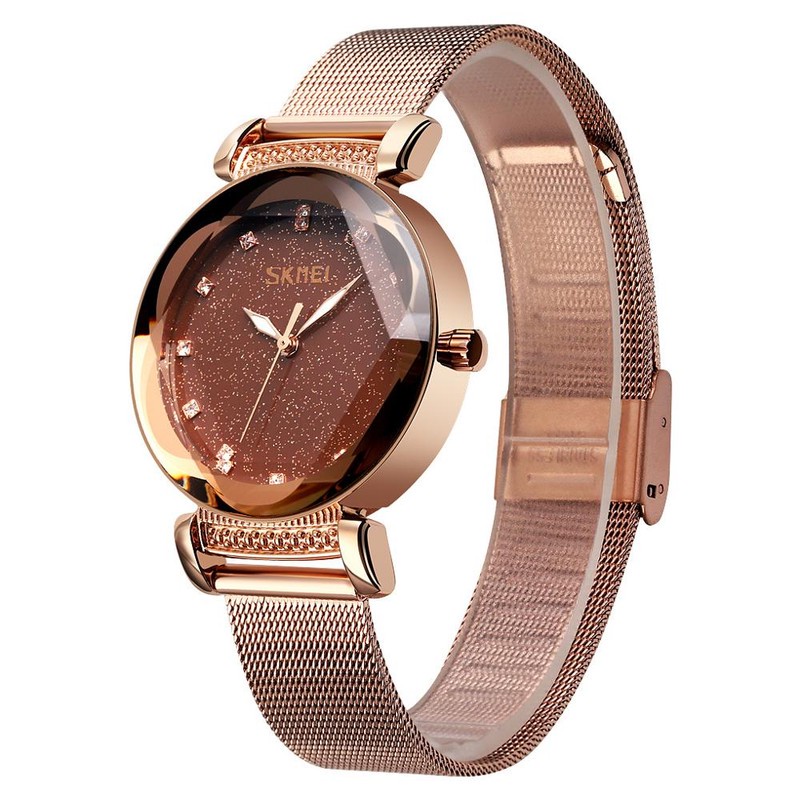 ساعت مچی عقربه ای زنانه اسکمی مدل 9188brown