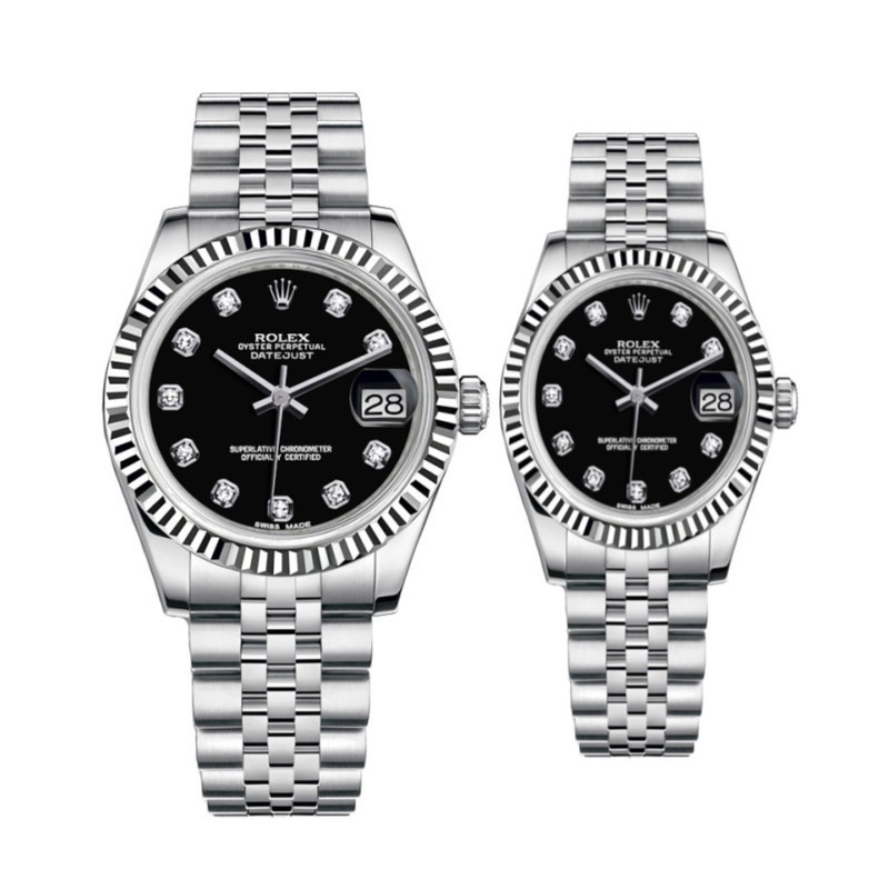 ست ساعت مچی عقربه ای زنانه و مردانه مدل datejust