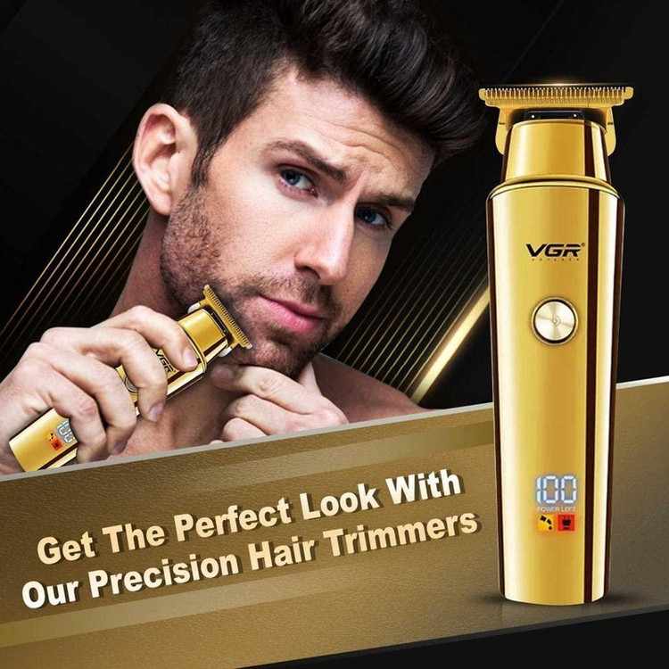 ماشین اصلاح موی سر و صورت وی جی آر مدل V-947 با تیغه استیل ضد زنگ، باتری لیتیوم یونی 2000 میلی آمپر، 500 دقیقه استفاد...