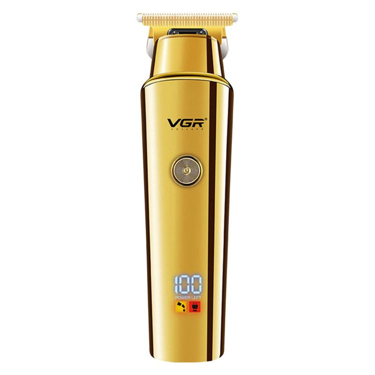 ماشین اصلاح موی سر و صورت وی جی آر مدل V-947 با تیغه استیل ضد زنگ، باتری لیتیوم یونی 2000 میلی آمپر، 500 دقیقه استفاد...