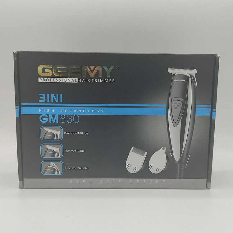 ماشین اصلاح موی صورت جیمی مدل GM830 با تیغه استیل ضد زنگ، برش مستقیم، قابلیت تنظیم سرعت، همراه 7 شانه اصلاح از 0.2 تا...