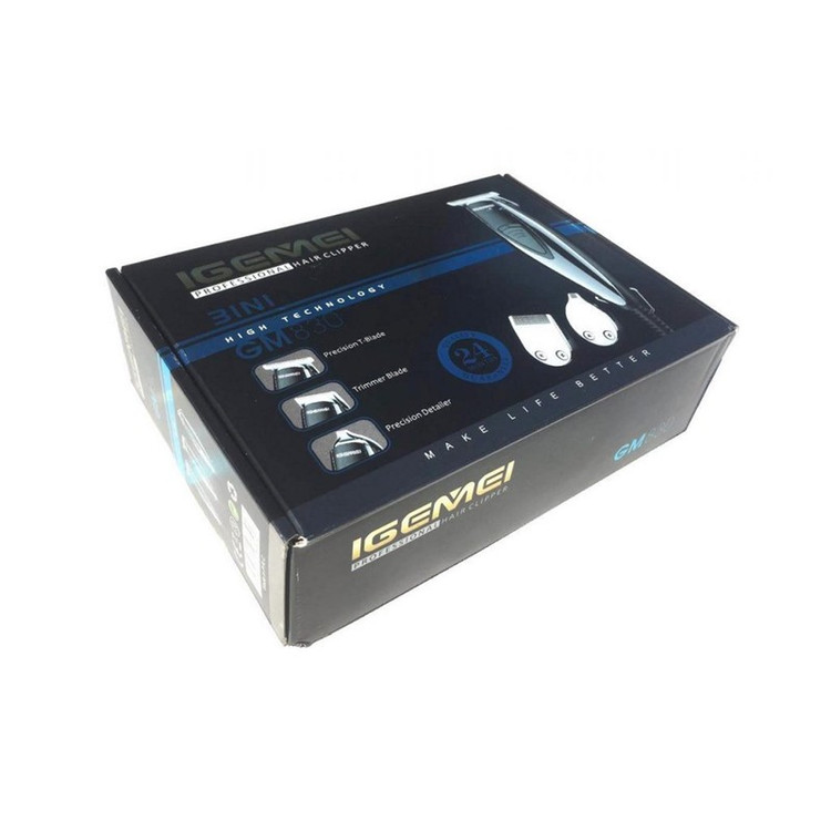 ماشین اصلاح موی صورت جیمی مدل GM830 با تیغه استیل ضد زنگ، برش مستقیم، قابلیت تنظیم سرعت، همراه 7 شانه اصلاح از 0.2 تا...