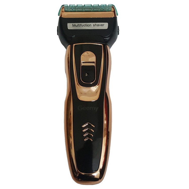ماشین اصلاح صورت جیمی مدل GM-595 با تیغه استیل ضدزنگ، صفرزن فویلی، استفاده خشک و مرطوب، سری مو زن بینی و خط زن، شارژ ...