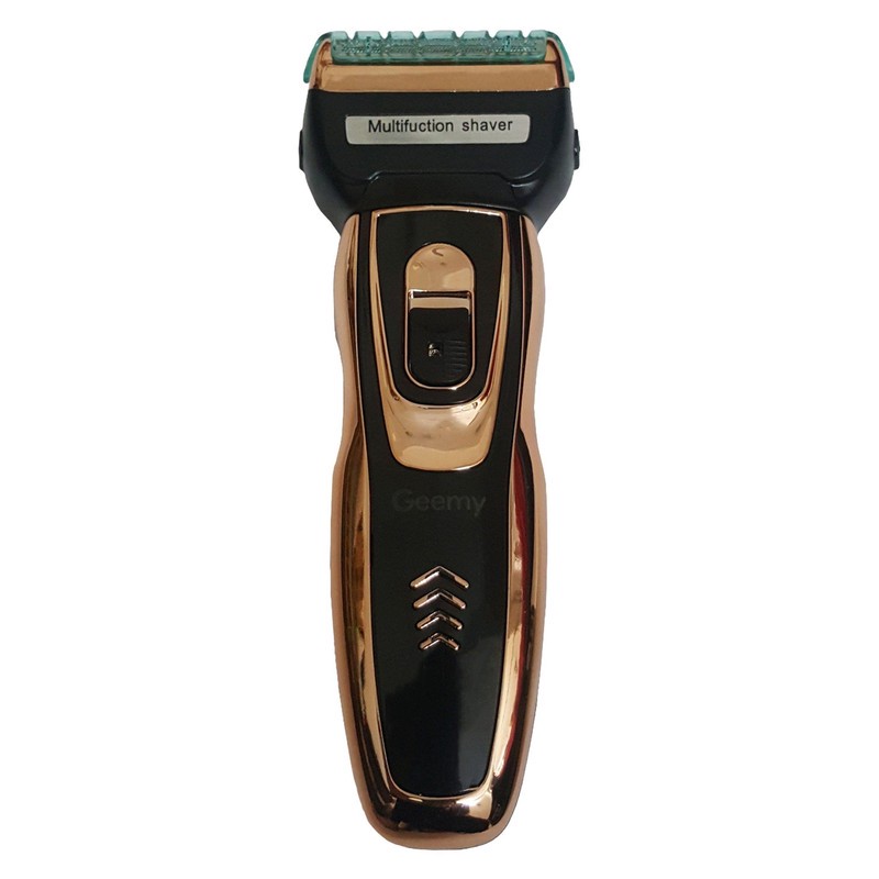 ماشین اصلاح صورت جیمی مدل GM-595 با تیغه استیل ضدزنگ، صفرزن فویلی، استفاده خشک و مرطوب، سری مو زن بینی و خط زن، شارژ ...