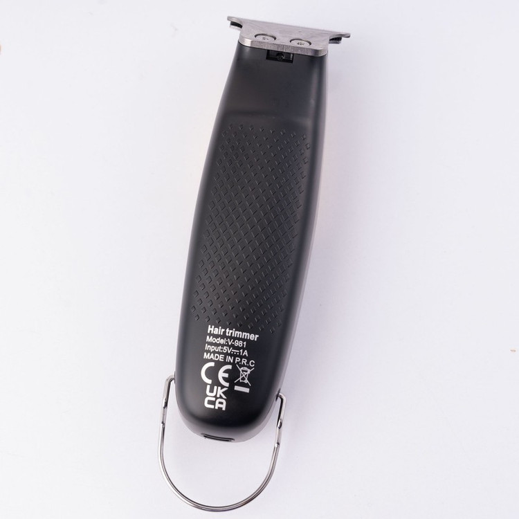 ماشین اصلاح موی صورت وی جی ار مدل V-981 با تیغه استیل ضد زنگ، عملکرد توربو، طراحی ارگونومیک، شارژ سریع 90 دقیقه و است...