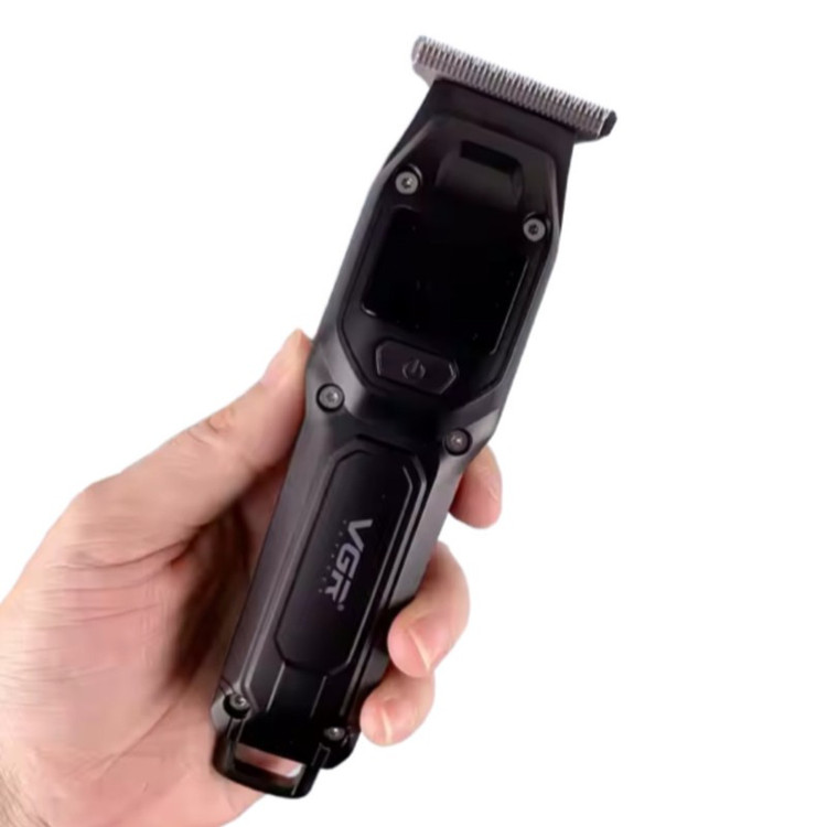 ماشین اصلاح موی سر و صورت وی جی ار مدل V-964 با تیغه کربن استیل، باتری لیتیومی 600 میلی آمپر، نمایشگر وضعیت باتری، عم...