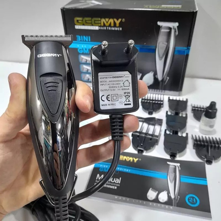ماشین اصلاح موی سر و صورت جیمی مدل GM-830 با تیغه استیل ضد زنگ، برش مستقیم، قابلیت تنظیم سرعت، 7 شانه اصلاح از 0.2 تا...