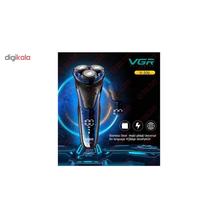 ماشین اصلاح موی صورت وی جی ار مدل V-306