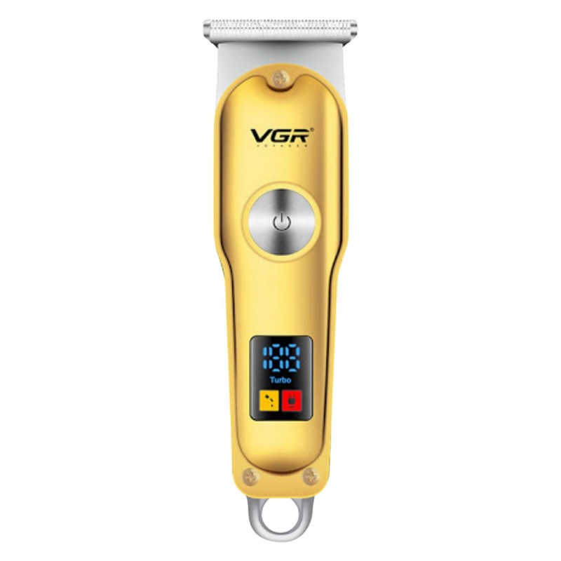 ماشین اصلاح موی سر و صورت وی جی ار مدل V-290 با تیغه استیل ضد زنگ، نمایشگر دیجیتال، قابلیت دو سرعته، منبع تغذیه برق و...