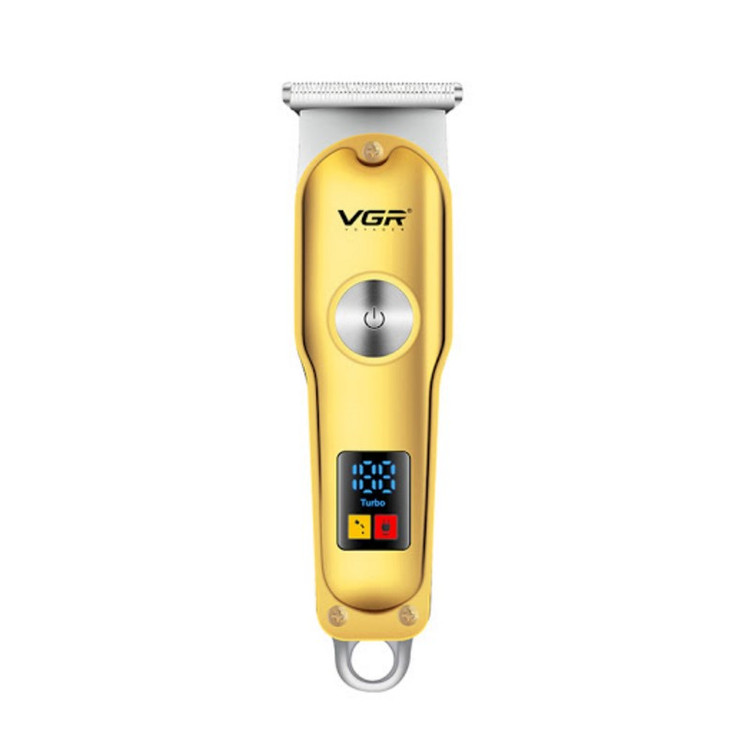 ماشین اصلاح موی سر و صورت وی جی ار مدل V-290 با تیغه استیل ضد زنگ، نمایشگر دیجیتال، قابلیت دو سرعته، منبع تغذیه برق و...