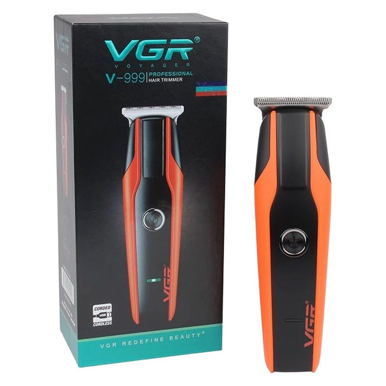 ماشین اصلاح موی سر و صورت وی جی آر مدل V-999 با تیغه استیل پیشرفته، اصلاح دقیق 0.01 میلی متر، استفاده خشک و مرطوب، با...